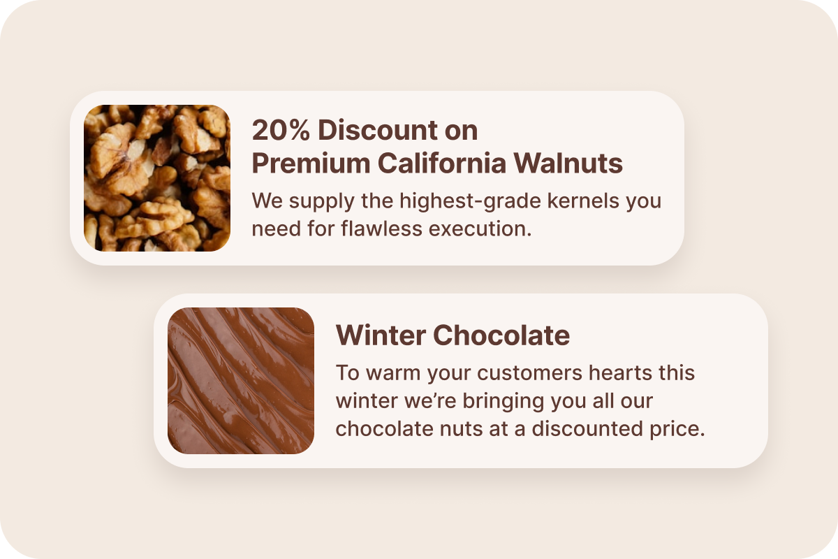 Demonstration of promotions